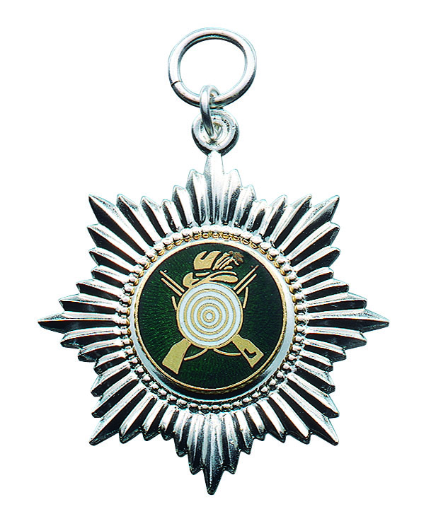 Orden versilbert mit Öse und Ring Orden versilbert mit Öse und Ring