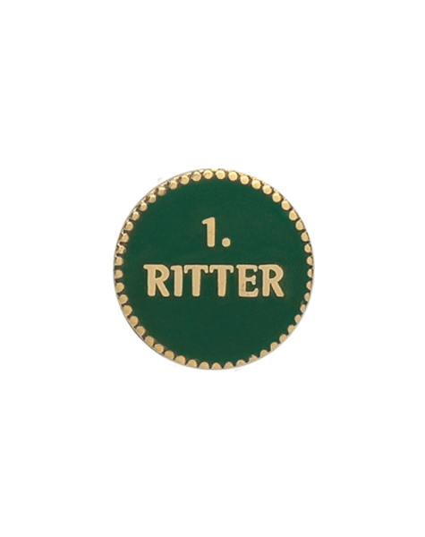 Auflage 1.Ritter vergoldet ohne Befestigung