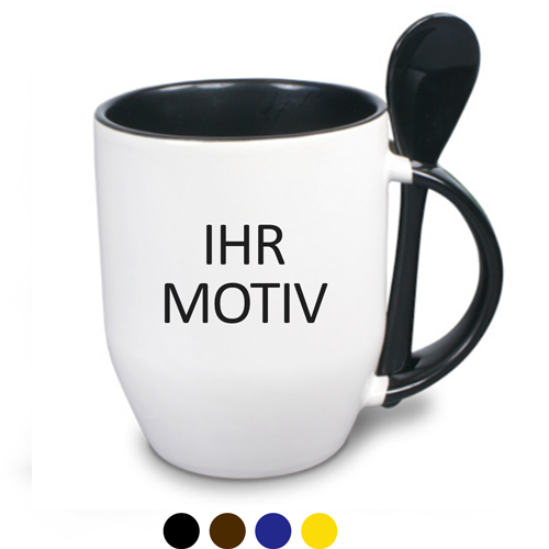 Löffeltasse incl. Druck Farbe: altrosa