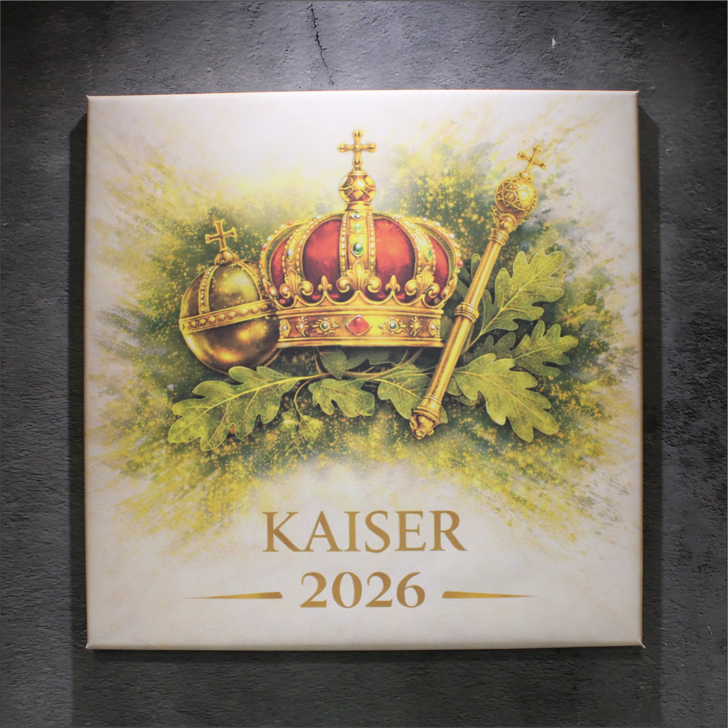 Leinwand Kaiser 40x40 cm – personalisierbar Leinwand Kaiser 40x40 cm – personalisierbar