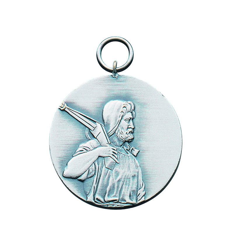 Medaille vergoldet mit Öse und Ring