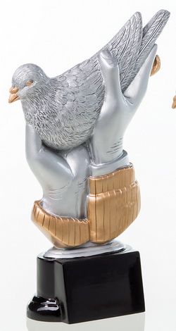 Resinfigur Taube - Höhe 180 mm