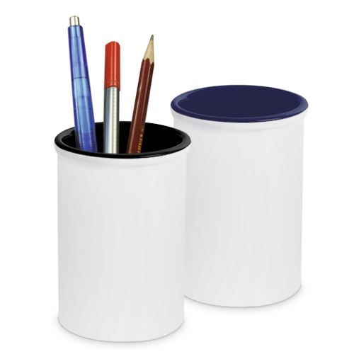 Keramikbecher incl. Druck innen Blau