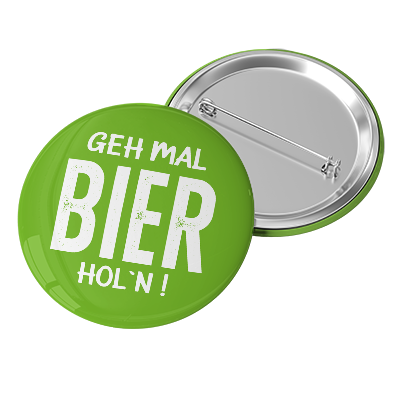 Button Geh mal Bier holn