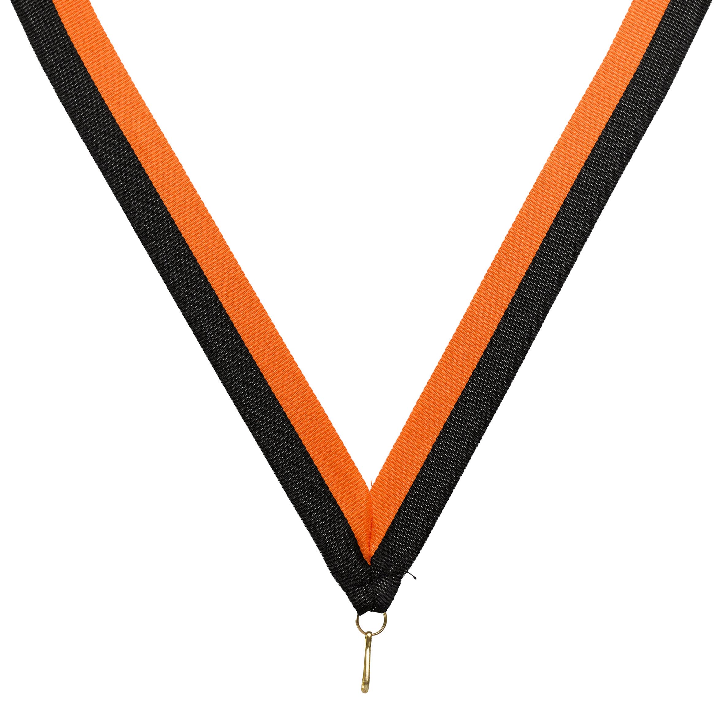 Medaillenband schwarz-orange