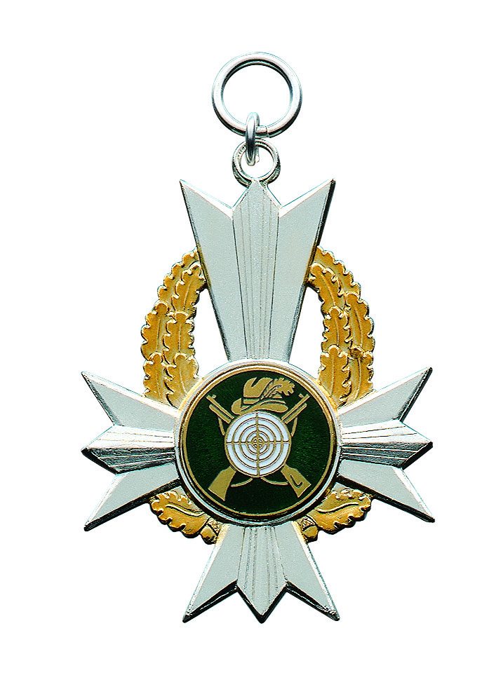 Orden versilbert mit Öse und Ring Orden versilbert mit Öse und Ring