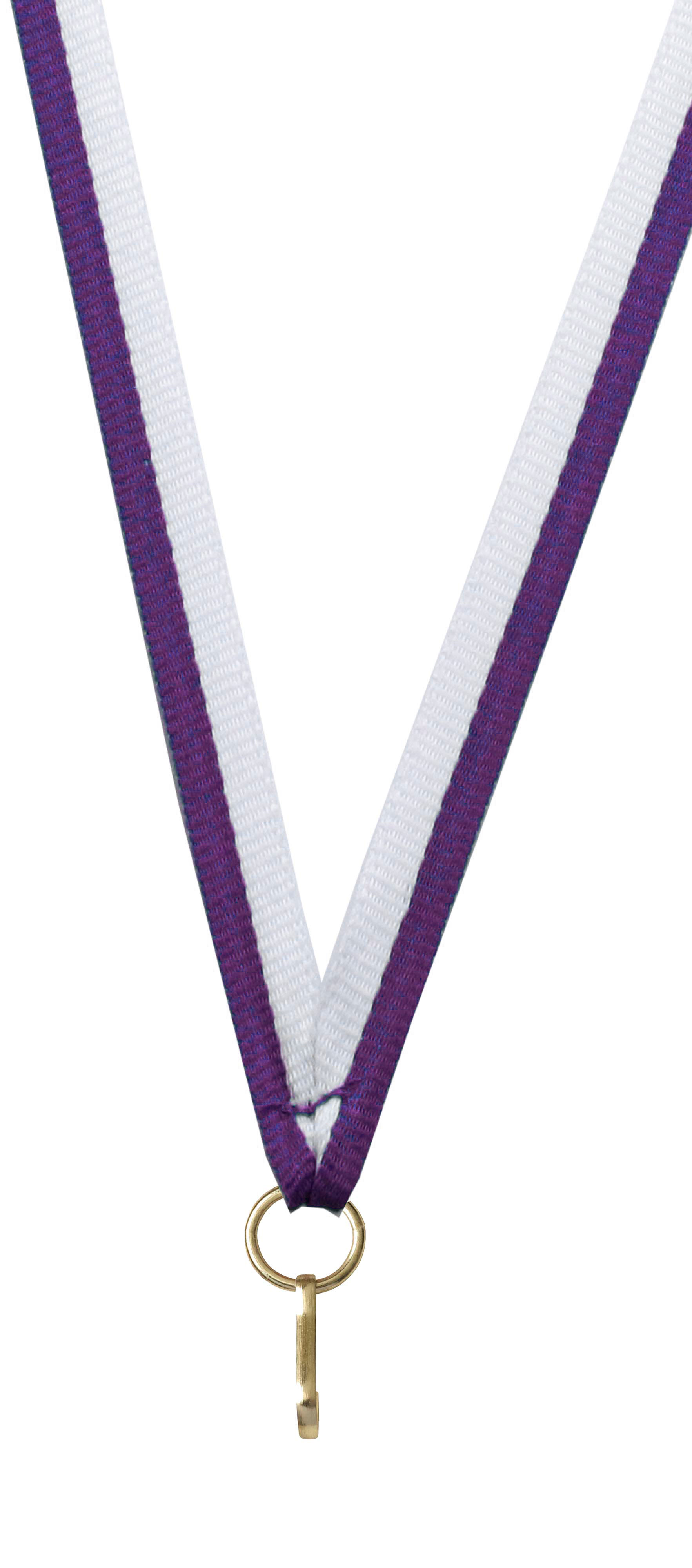 Medaillenband lila-weiß Größe: 11mm