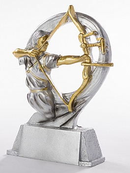 Resinfigur -  Bogenschießen Damen - Höhe 175 mm Resinfigur -  Bogenschießen Damen - Höhe 175 mm