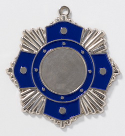 Medaille mit blauem Kreuz Farbe: Gold