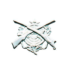 Auflage für Fahnennägel versilbert mit Splint